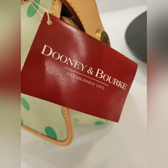 Dooney & Bourke Vintage East/West Flap  Green Mini Bubbles USA - Picture 8 of 14